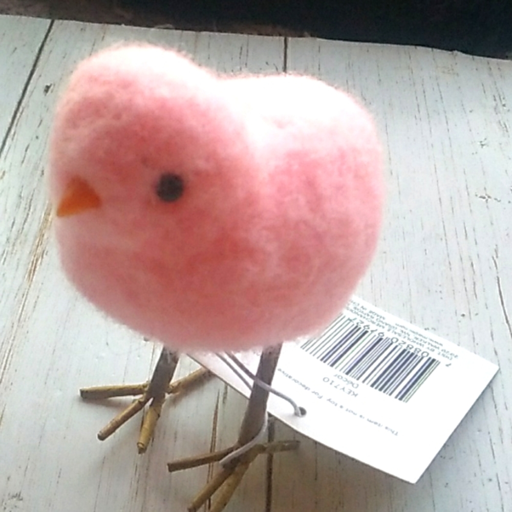 Pink Bird figurine home decor display